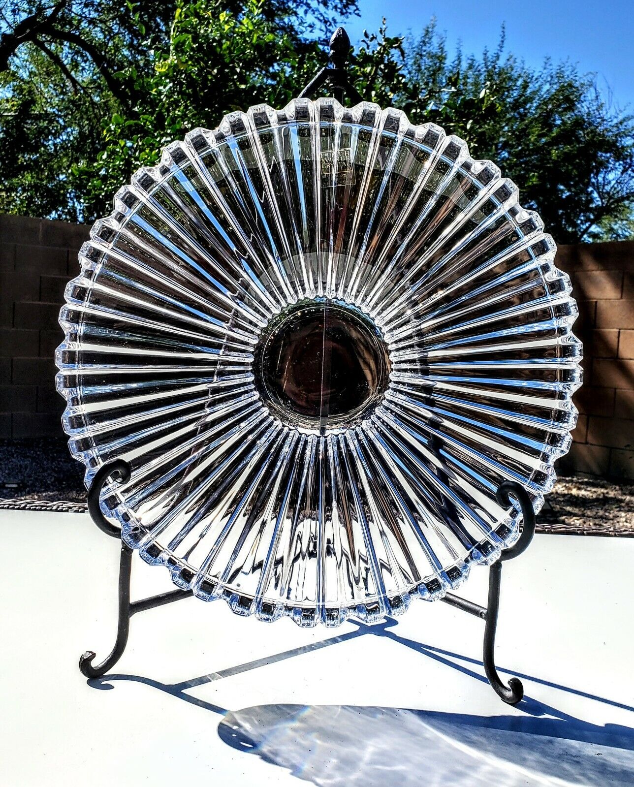 5th Avenue Crystal Large Serving Dish - New  With Tags