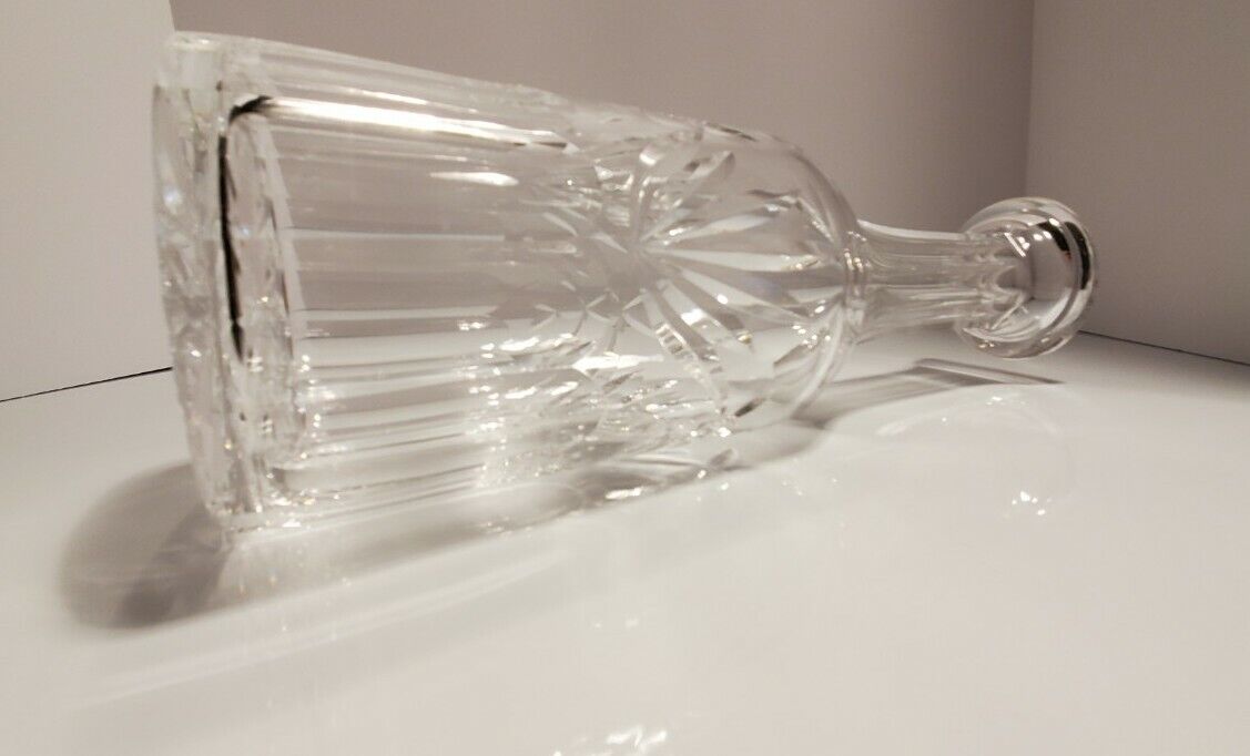 Waterford Cathedral Window Fine Cut Crystal Decanter ~ 12 3/4" - Mint Condition