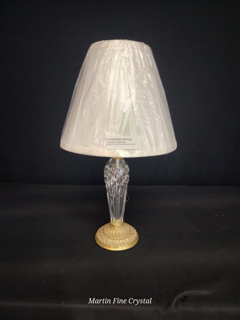 Waterford Bellini Medium Sized Fine Hand Cut Crystal Table Lamp - New with Tags!