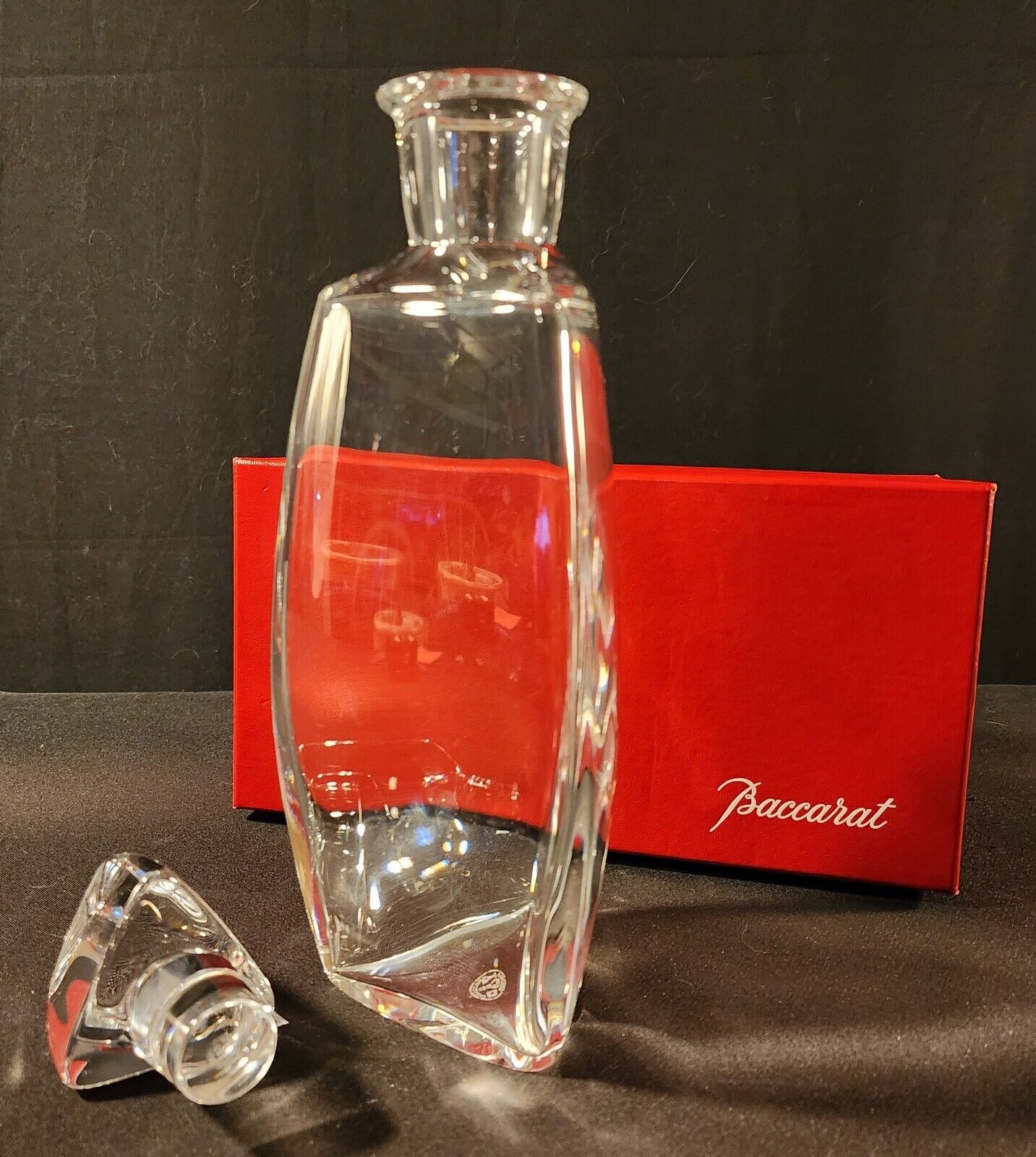 Baccarat Vosges Three-Sided Fine Crystal Decanter - Brand New!