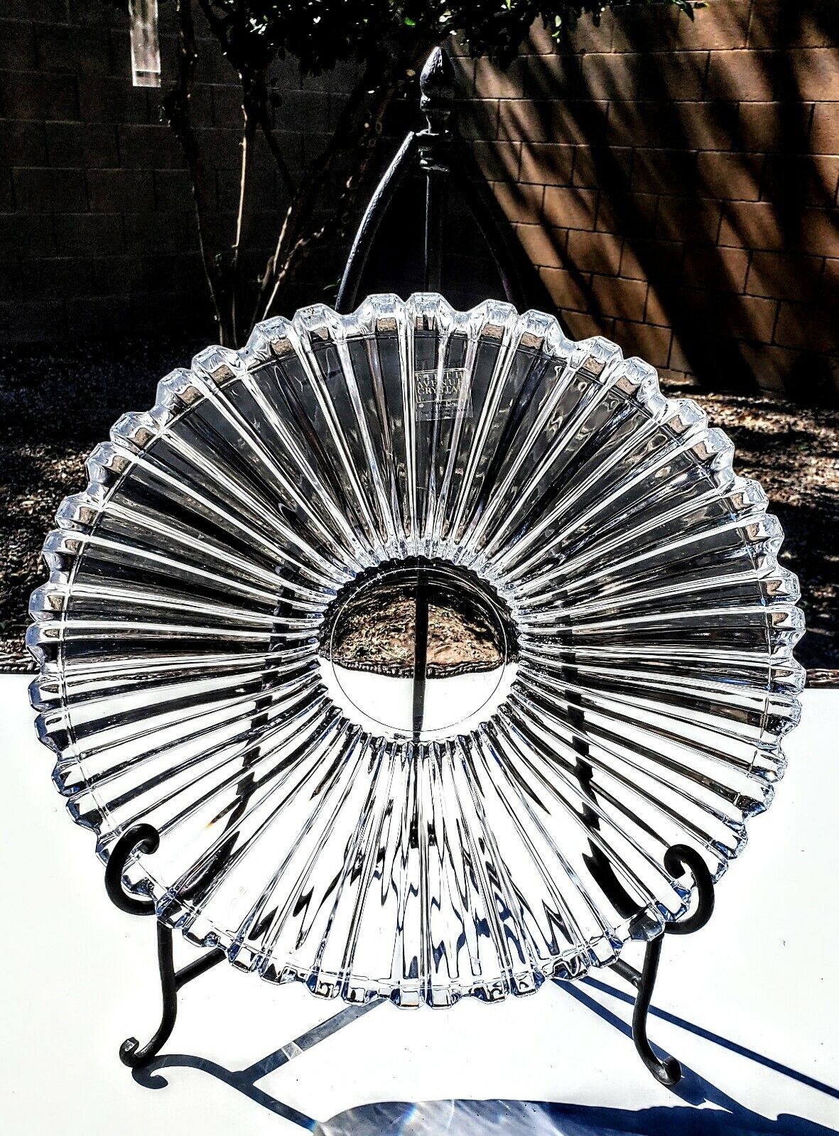 5th Avenue Crystal Large Serving Dish - New  With Tags