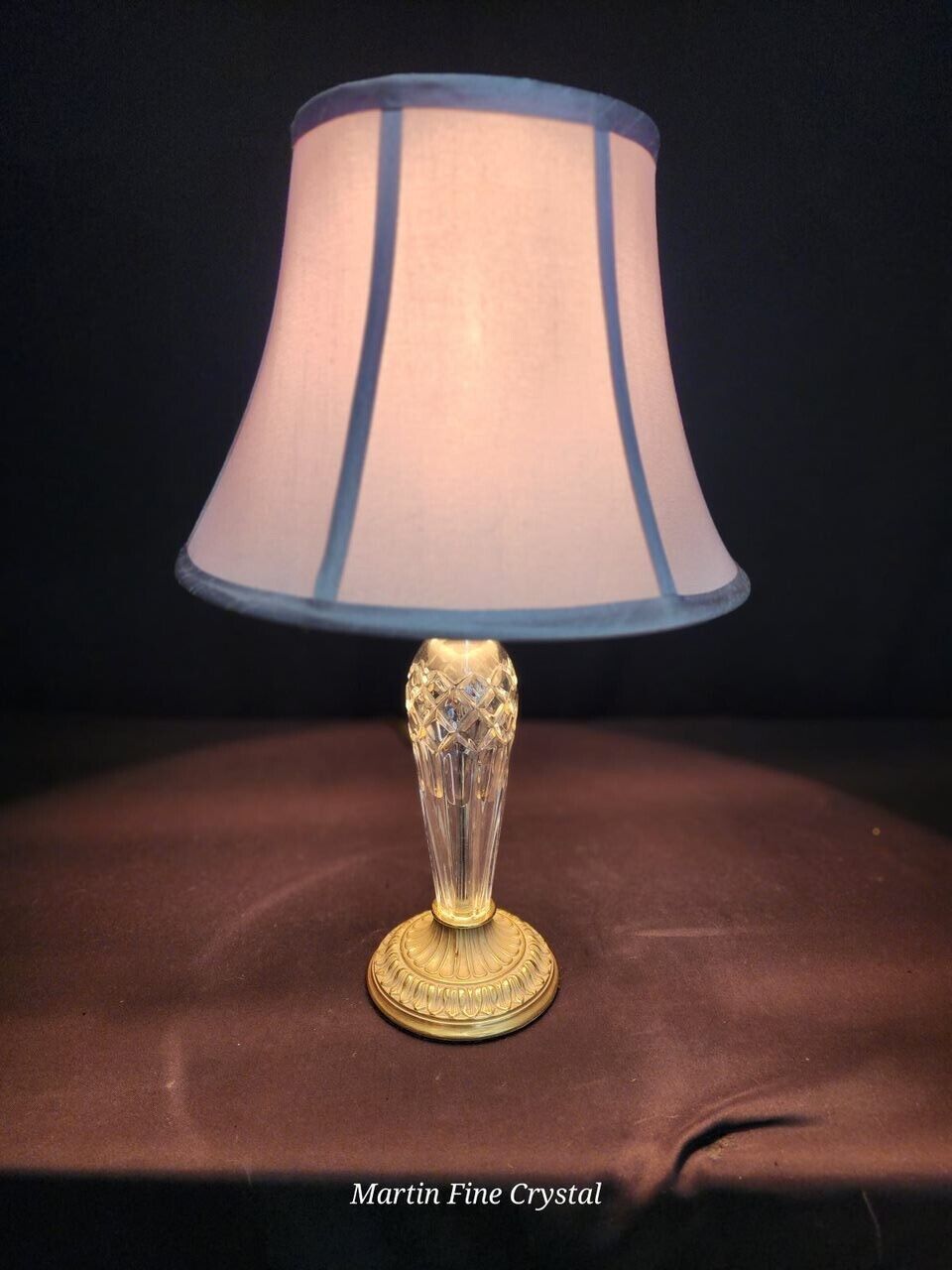 Waterford Bellini Medium Sized Fine Hand Cut Crystal Table Lamp - New with Tags!