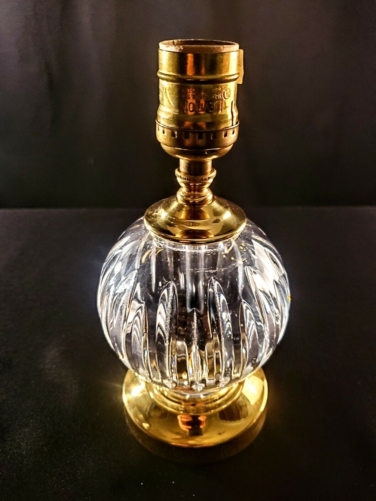 Waterford Carina Fine Cut Crystal Accent Lamp - ABSOLUTELY MINT CONDITION!