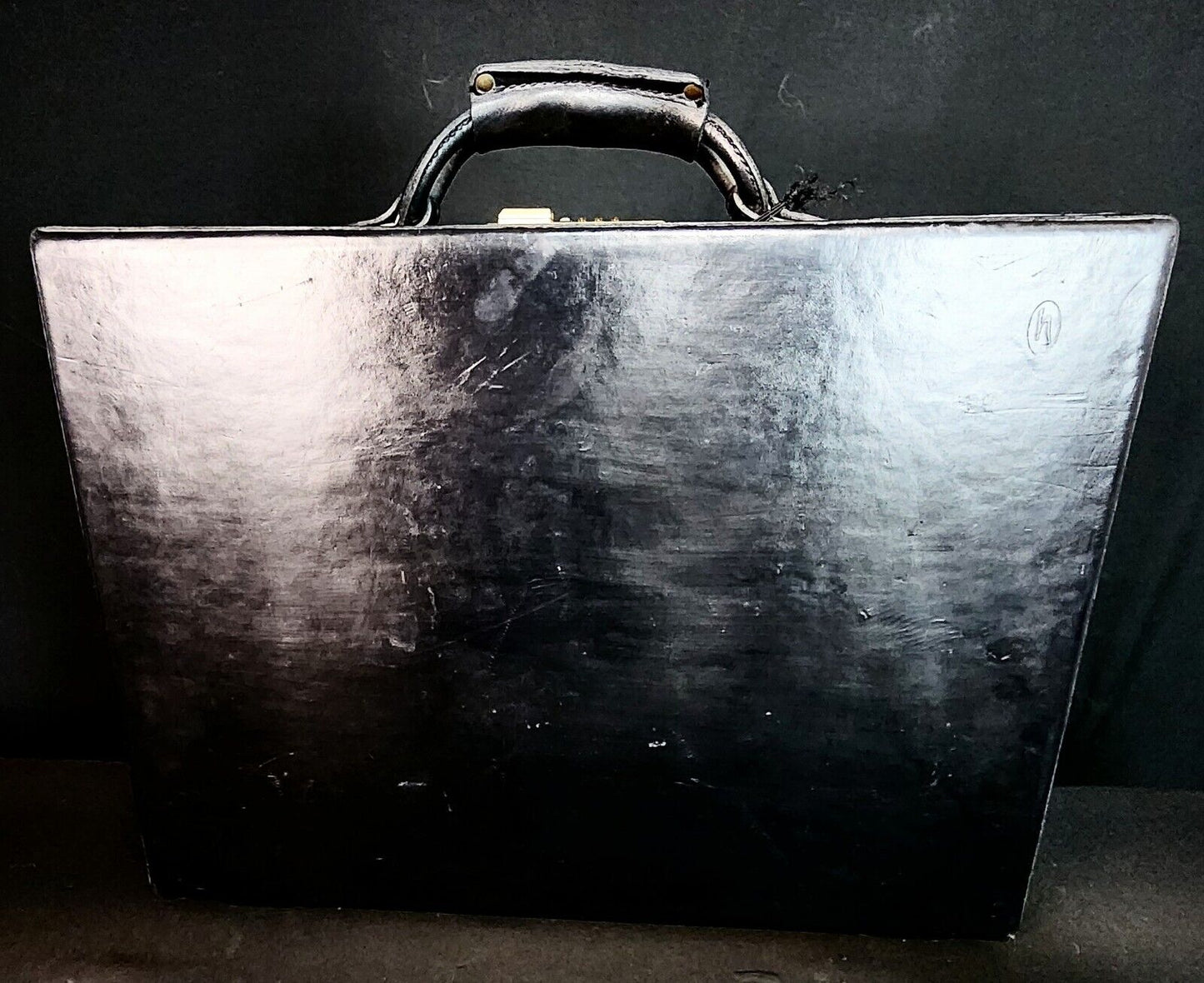 Hartmann Black Belting Leather Brief Case - New With Tags - NOS