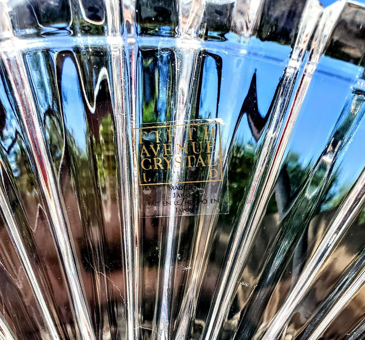 5th Avenue Crystal Large Serving Dish - New  With Tags