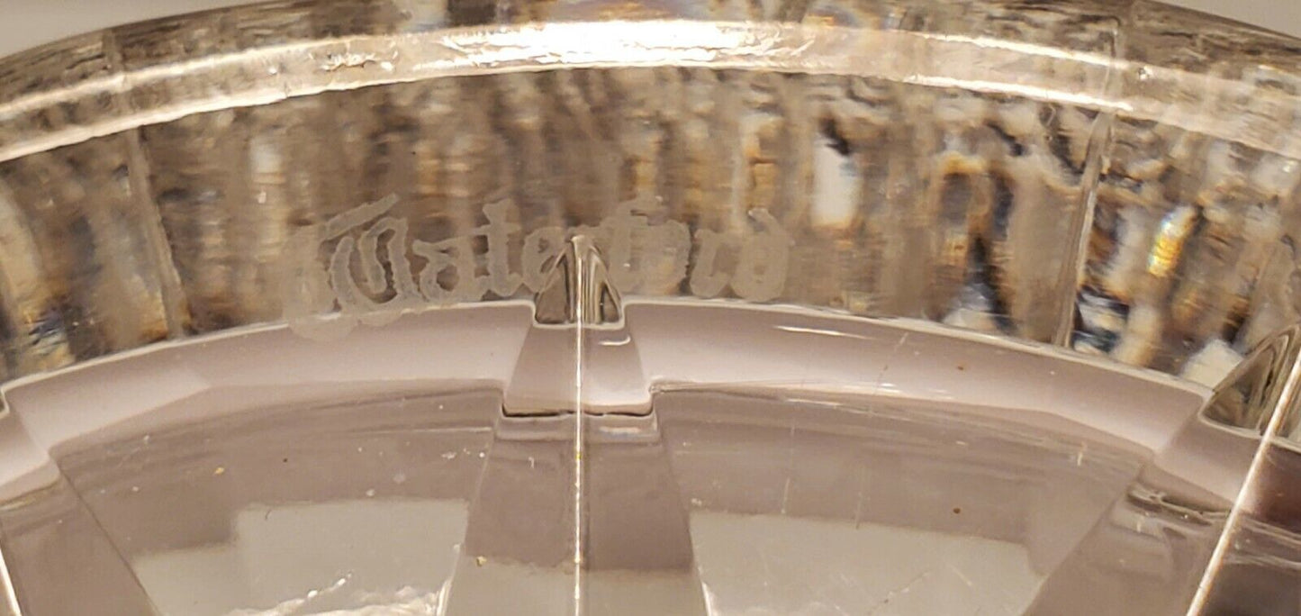 Waterford Cathedral Window Fine Cut Crystal Decanter ~ 12 3/4" - Mint Condition