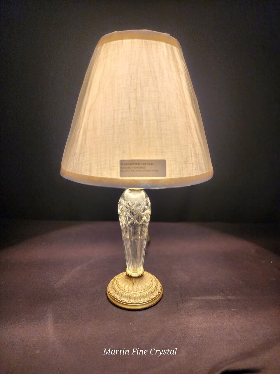 Waterford Bellini Medium Sized Fine Hand Cut Crystal Table Lamp - New with Tags!
