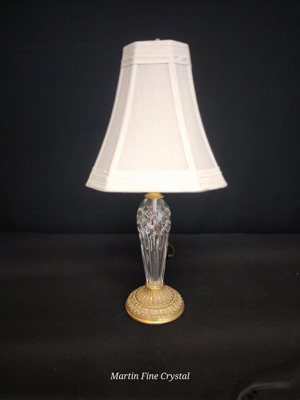 Waterford Bellini Medium Sized Fine Hand Cut Crystal Table Lamp - New with Tags!