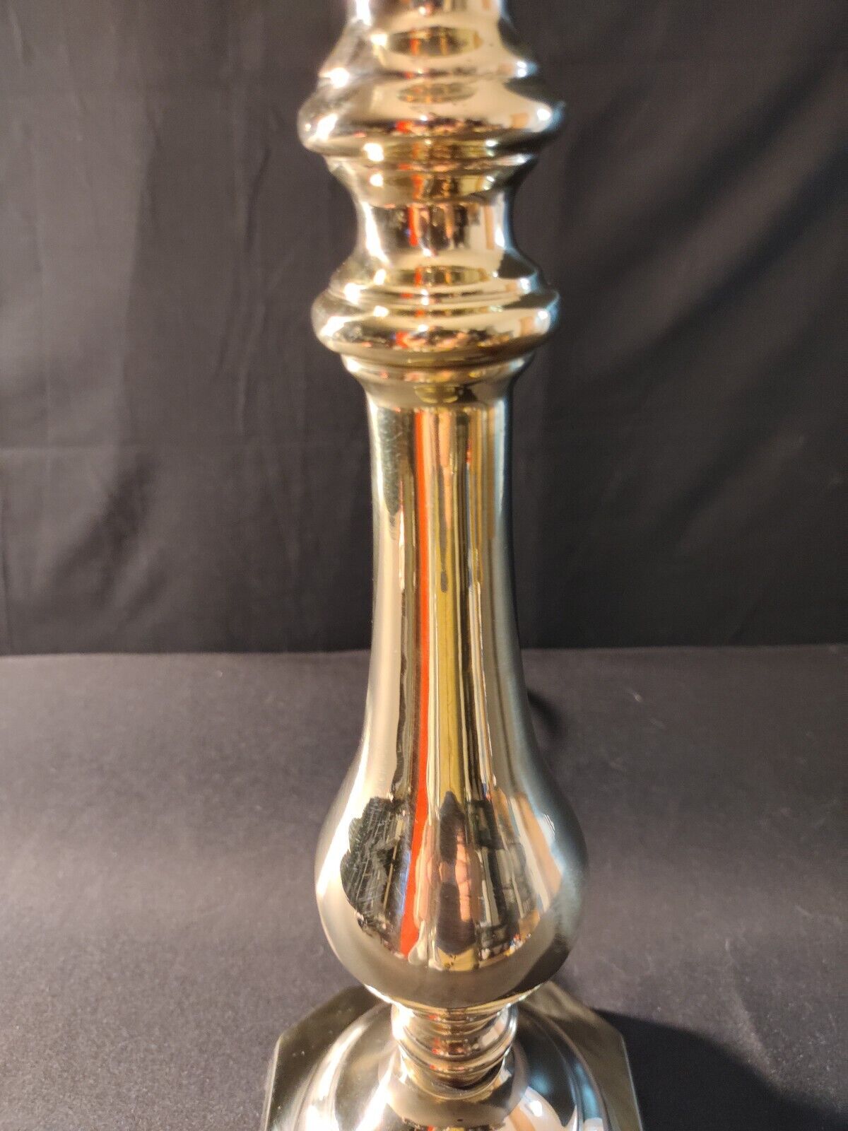 Fredrick Cooper Chicago Solid One-Piece Highly Polished Brass Lamp - Mint!!!