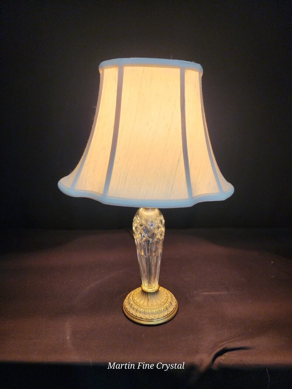 Waterford Bellini Medium Sized Fine Hand Cut Crystal Table Lamp - New with Tags!