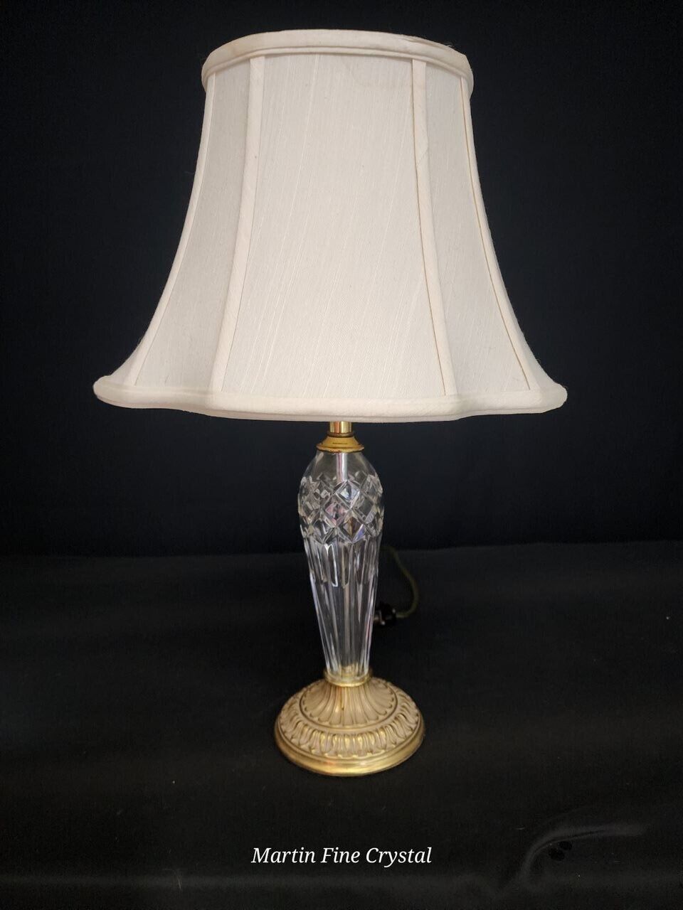 Waterford Bellini Medium Sized Fine Hand Cut Crystal Table Lamp - New with Tags!