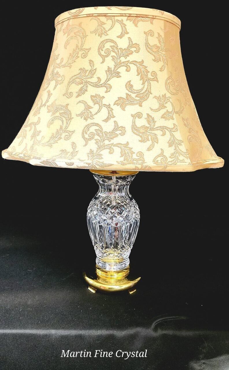 Waterford Precious Fine Cut Crystal Table Lamp - ca. 1980 - Flawless Condition!