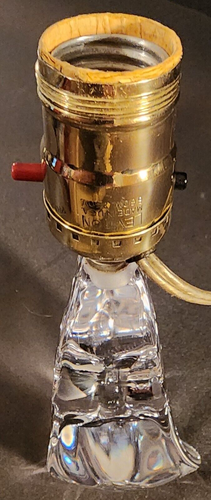 Daum French Crystal Lamp - 1950's Genuine Model 2 - Absolutely Mint Condition!