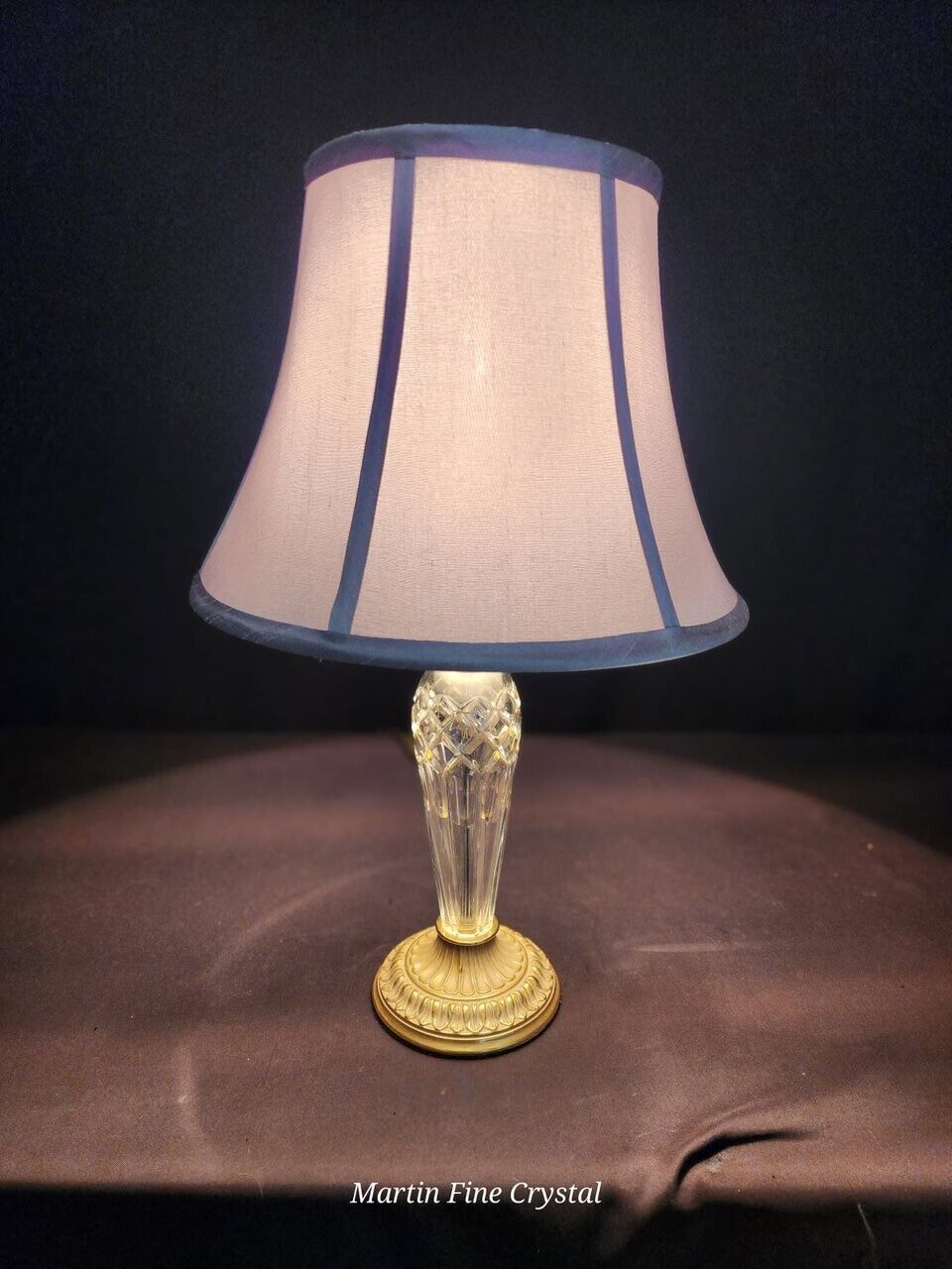 Waterford Bellini Medium Sized Fine Hand Cut Crystal Table Lamp - New with Tags!
