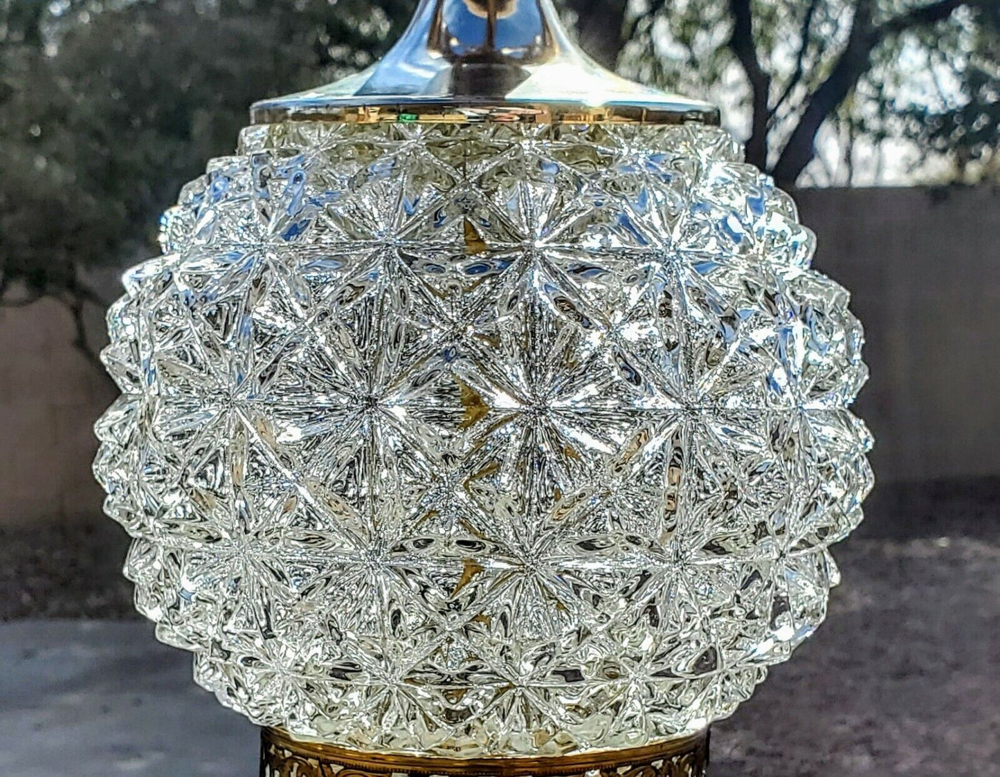 Hollywood Regency Double-Globe Table Lamp