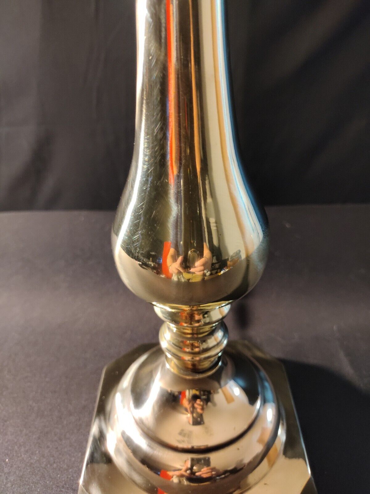 Fredrick Cooper Chicago Solid One-Piece Highly Polished Brass Lamp - Mint!!!