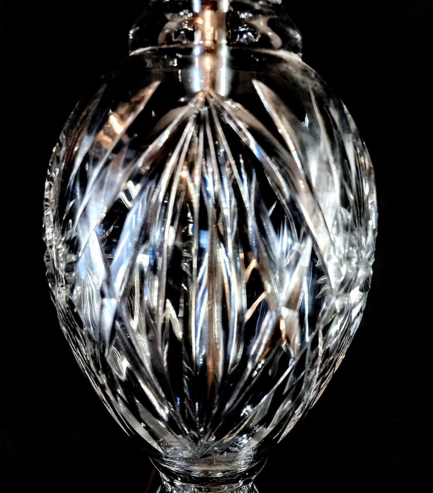 Fredrick Cooper Chicago 1920's Massive Crystal & Brass Scroll Work Vintage Lamp