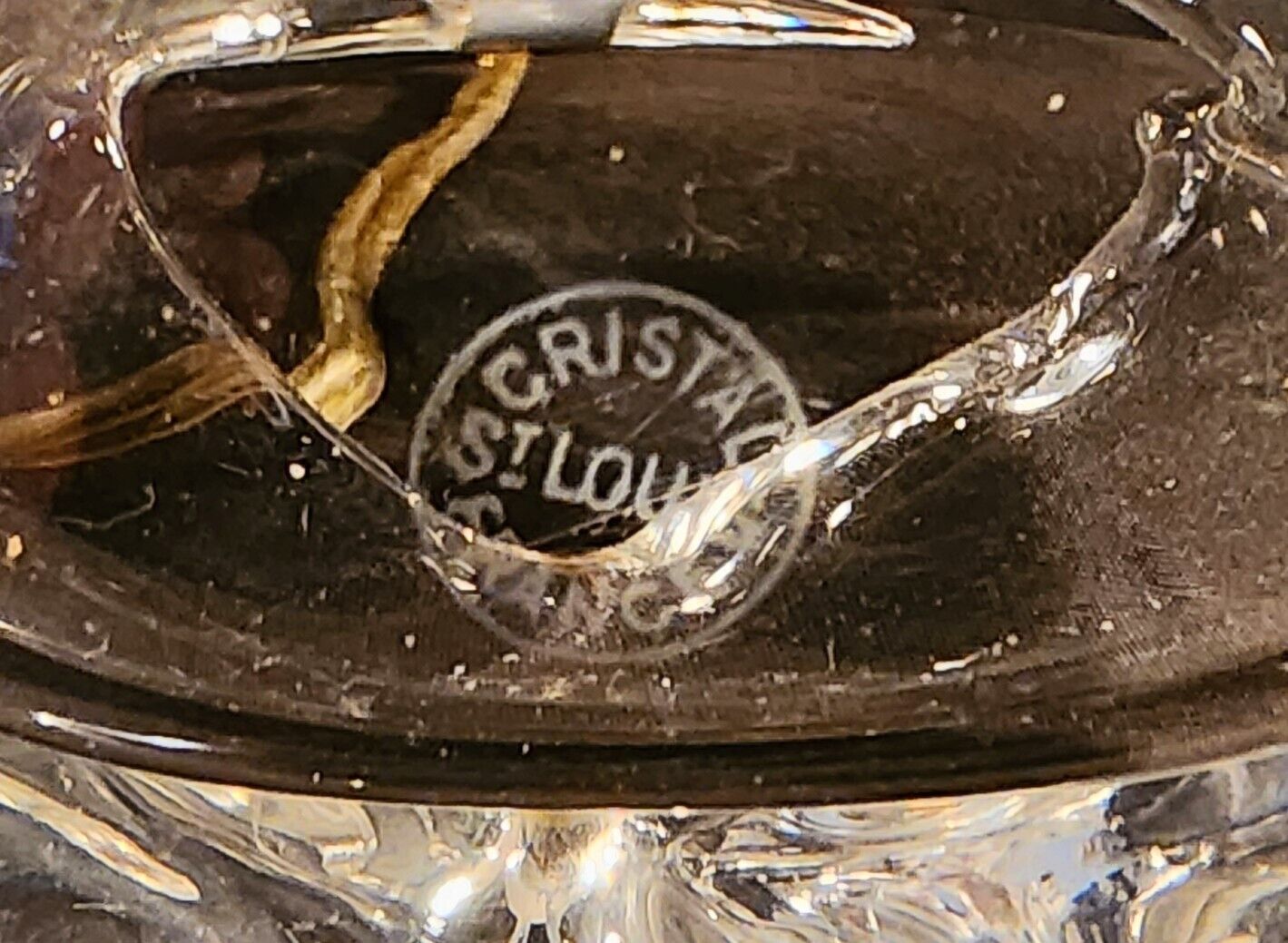 St Louis Crystal Modernist Boudoir Lamp - ca. 1960 - Imported From France - MINT