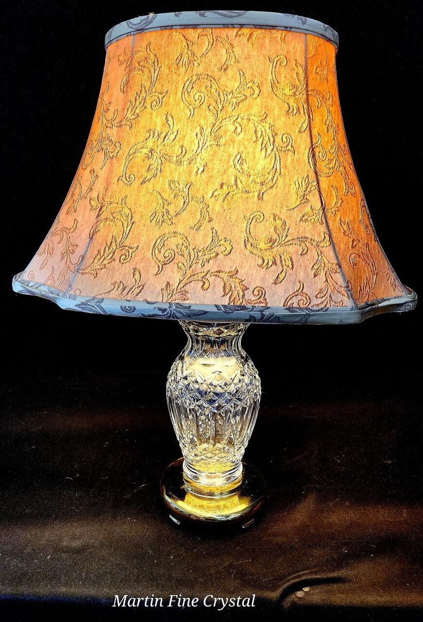 Waterford Precious Fine Cut Crystal Table Lamp - ca. 1980 - Flawless Condition!