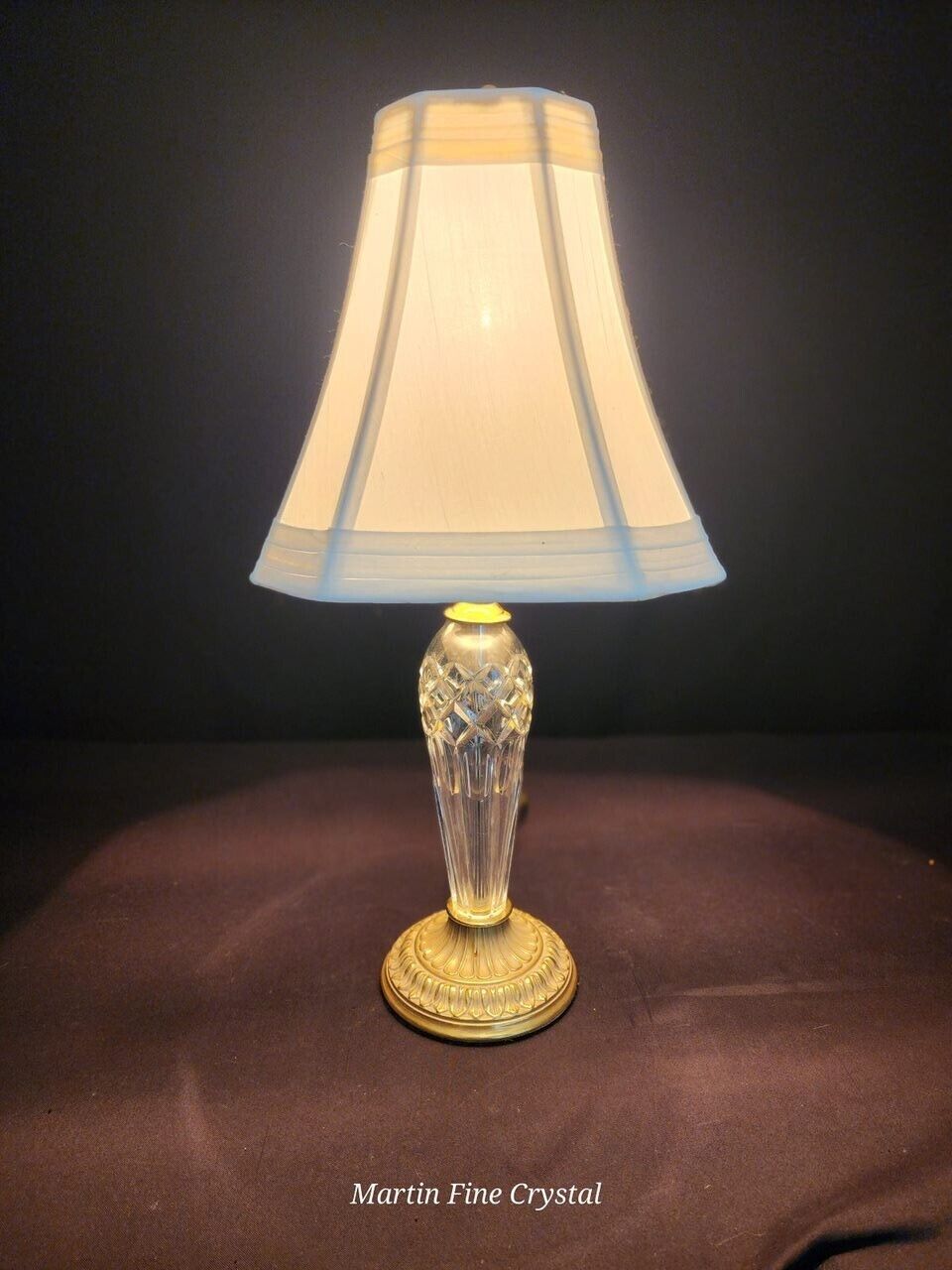 Waterford Bellini Medium Sized Fine Hand Cut Crystal Table Lamp - New with Tags!
