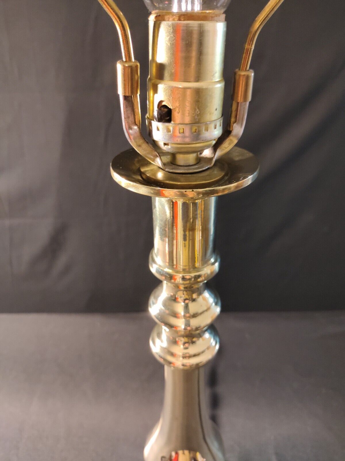 Fredrick Cooper Chicago Solid One-Piece Highly Polished Brass Lamp - Mint!!!