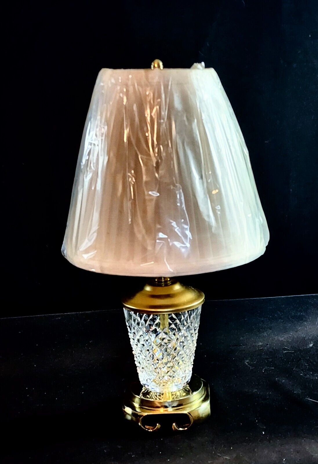 Waterford Alana Boudoir Fine Cut Crystal Lamp - Exquisite Crystal And Shade