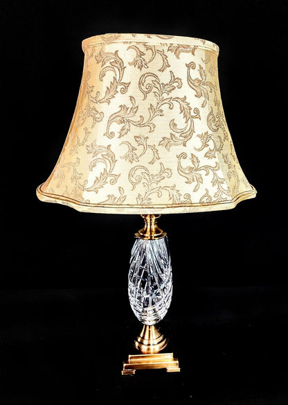 Waterford Crystal Lamp Medium Sized Table Lamp - New W/ Waterford Socket