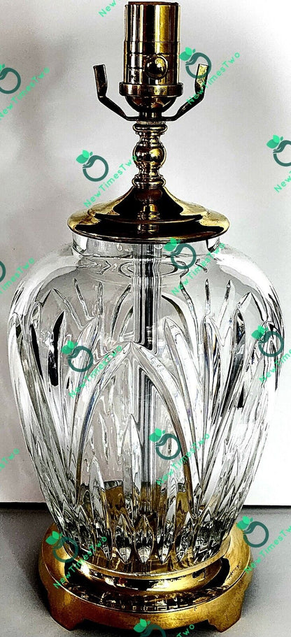 Waterford Ballylee Fine Cut Irish Crystal Table Lamp - 23" Crystal Circumference