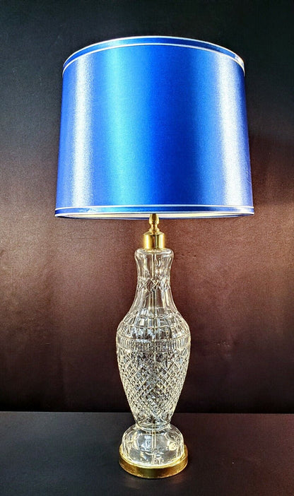 Waterford Tramore Fine Cut Irish Crystal Table Lamp - Extra Large 38 Inches!!!