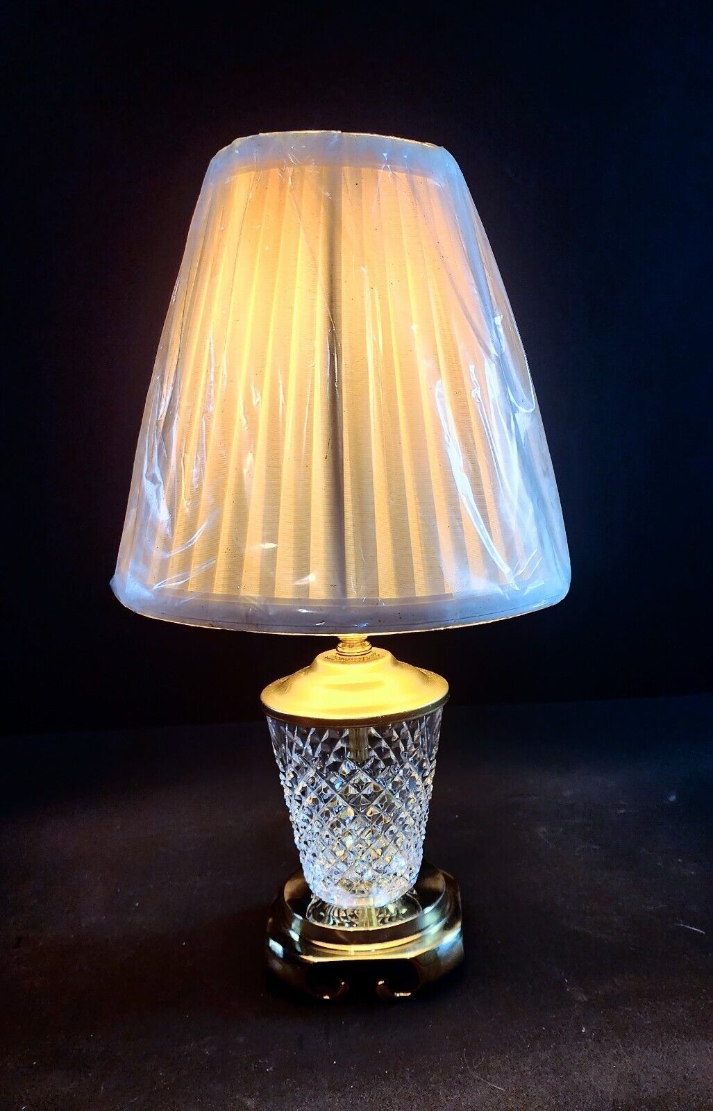 Waterford Alana Boudoir Fine Cut Crystal Lamp - Exquisite Crystal And Shade