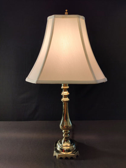 Fredrick Cooper Chicago Solid One-Piece Highly Polished Brass Lamp - Mint!!!