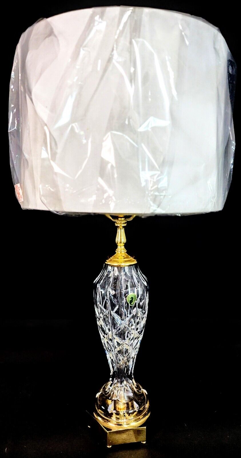 Waterford Evanwood Fine Cut Crystal Medium Sized Table Lamp - Mint Condition!