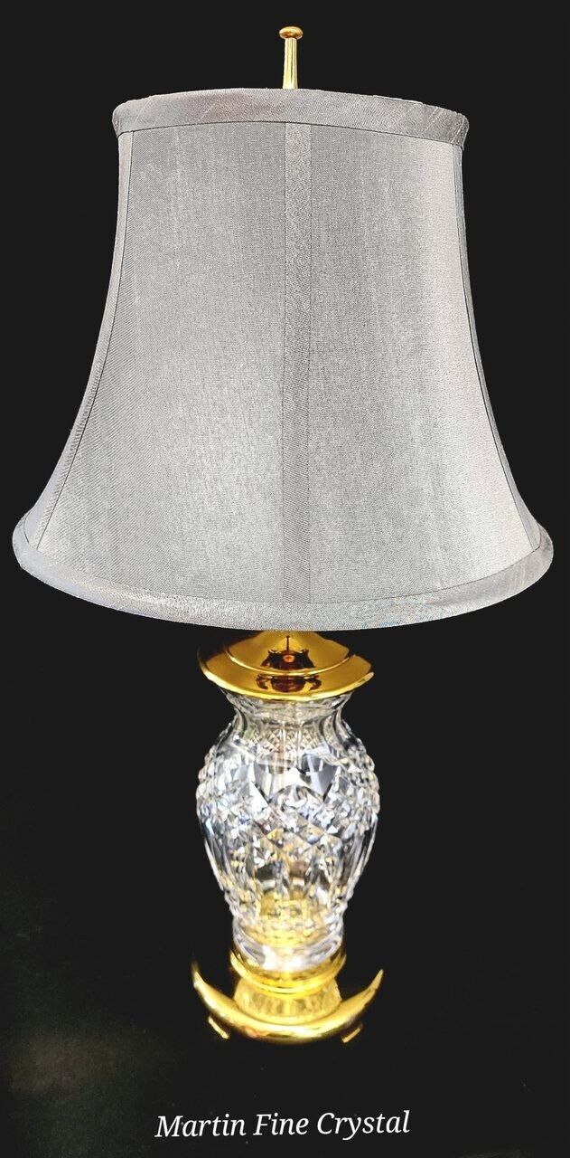 Waterford Precious Fine Cut Crystal Table Lamp - ca. 1980 - Flawless Condition!