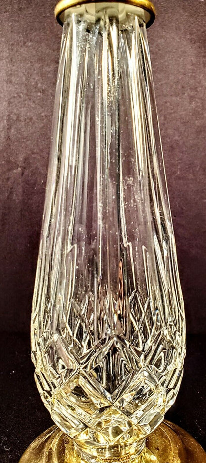 Waterford Wexford Eternal Flame Hurricane Table Lamp - New In Box