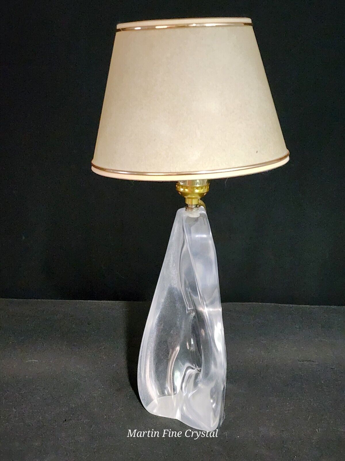 Daum French Crystal Lamp - 1950's Genuine Model 1 - Absolutely Mint Condition!