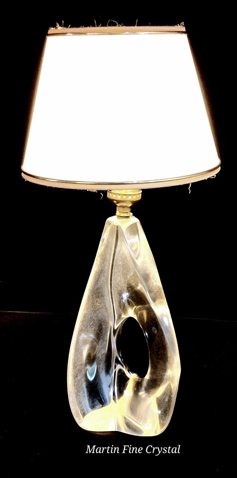 Daum French Crystal Lamp - 1950's Genuine Model 1 - Absolutely Mint Condition!