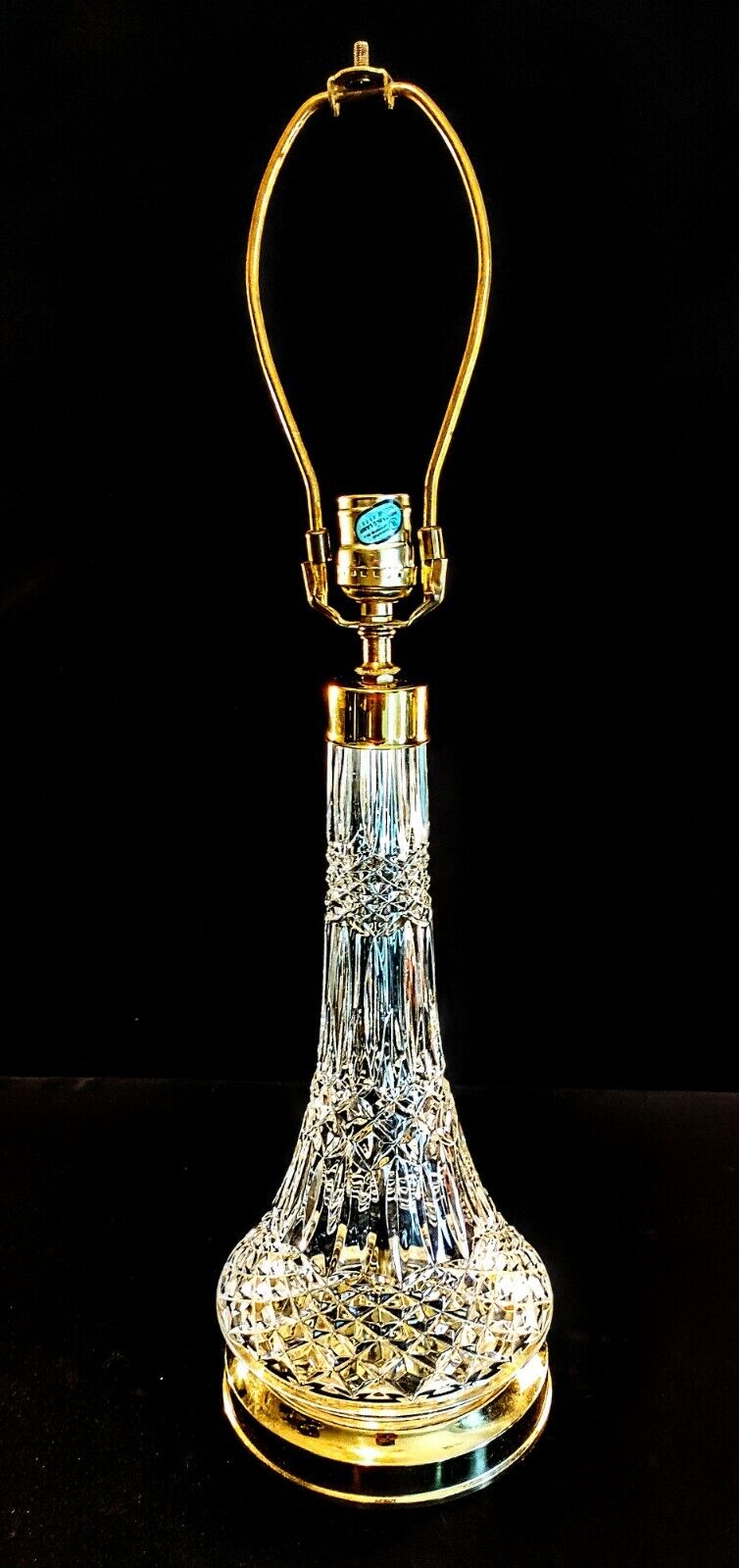 Waterford Lismore Lamp -  Fine Hand Blown & Cut Irish Crystal - Absolutely Mint!