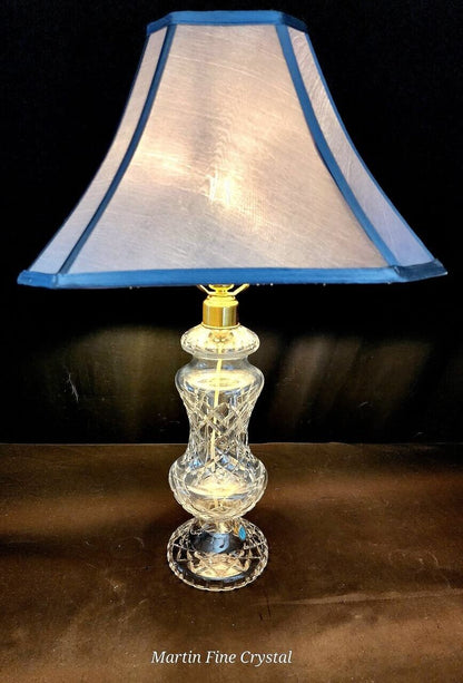 Waterford Archill Solid Crystal Table Lamp - Absolutely Mint Condition!