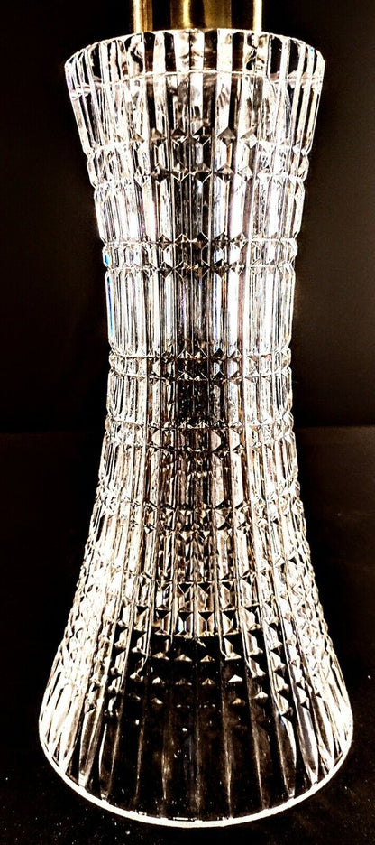 Genuine Waterford Lismore Diamond Fine Cut Crystal Table Lamp - Truly Brilliant!