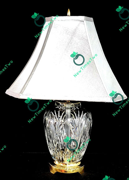 Waterford Ballylee Fine Cut Irish Crystal Table Lamp - 23" Crystal Circumference