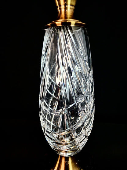 Waterford Crystal Lamp Medium Sized Table Lamp - New W/ Waterford Socket