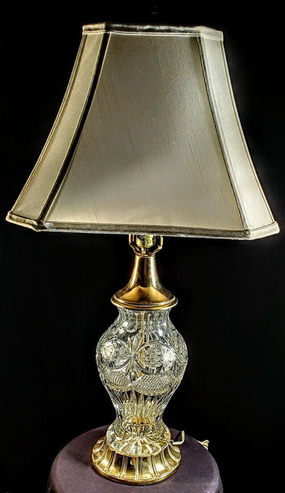 Cut Crystal Table Lamp ~ Exquisite Condition - Perfect Working Electrical