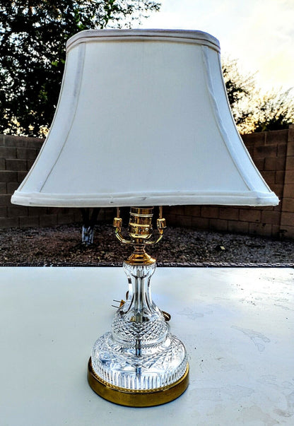 Vintage Waterford Alana Fine Cut Irish Crystal Table Lamp - Extremely Rare Model