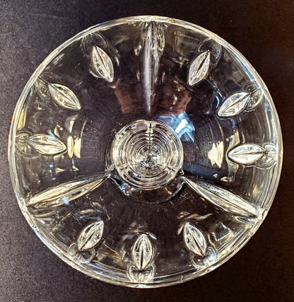 Waterford Fine Crystal Gemini Ball 8 Inch Candlestick - Lismore Leaves & New Age