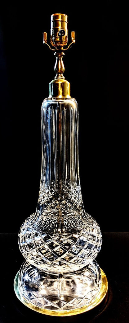 Waterford Antique 1950's Crystal Lamp - Largest Waterford Lamp Ever at 36 Inch!