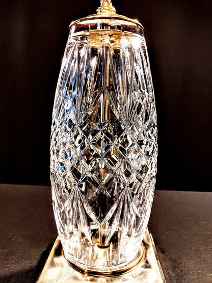 Waterford Crystal Fine Cut Lamp - Highly Polished - 25 1/2 Inches Tall - Perfect