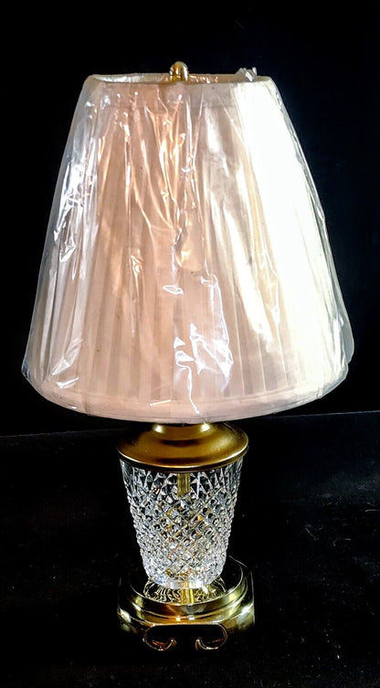 Waterford Alana Boudoir Fine Cut Crystal Lamp - Exquisite Crystal And Shade