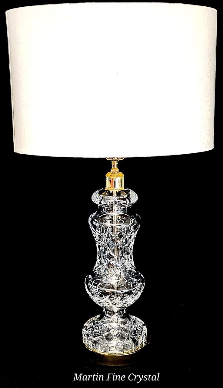 Waterford Archill Fine Cut Crystal Table Lamp - Absolutely Mint Condition!