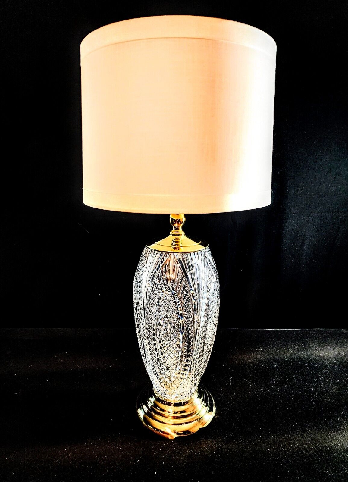 Waterford Millennium Extra Large Fine Cut Crystal Lamp - MINT!