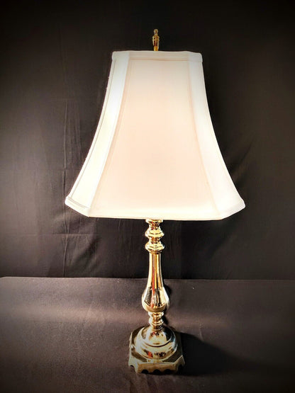 Fredrick Cooper Chicago Solid One-Piece Highly Polished Brass Lamp - Mint!!!